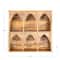 Hello Honey® 20" Carved Natural Mango Wood Shelf
